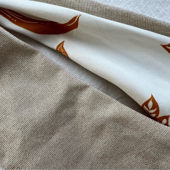 Maaji Nacar Faena Metallic One-Piece Swimsuit in Open Beige Size Large - Picture 9 of 12